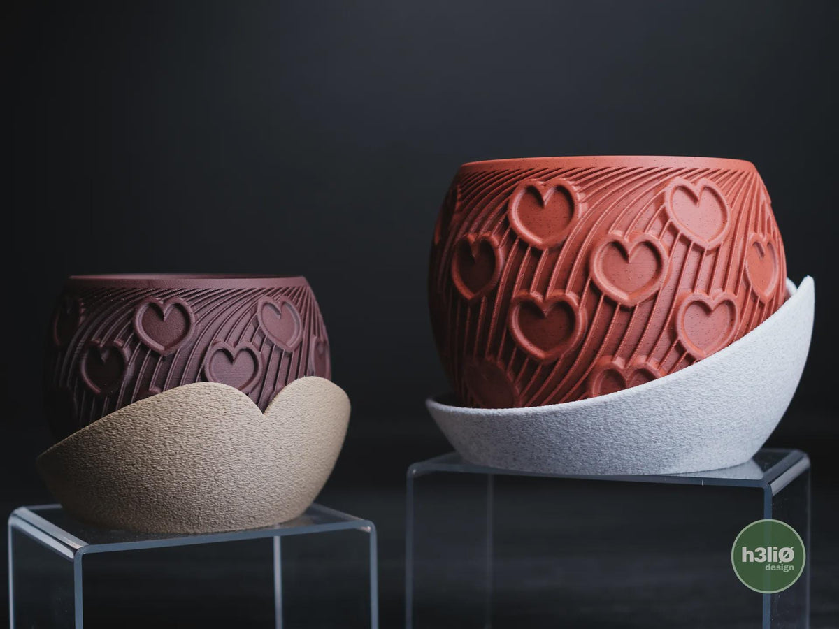 Cuore Heart Planter, 3D printed in PLA, view 12 of 12