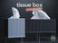 Geometric Tissue Box Cover, 3D printed in PLA