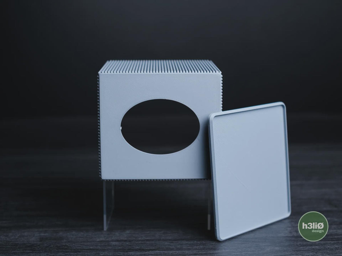 Geometric Tissue Box Cover, 3D printed in PLA, view 3 of 11