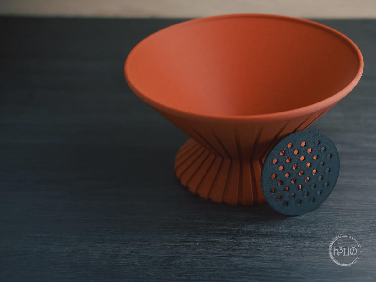 Geometric Fruit Bowl, 3D printed in PLA, view 3 of 6