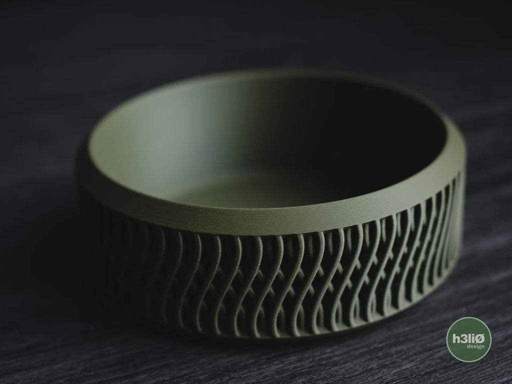 Helix Catch-All Bowl, 3D printed in PLA, view 6 of 12