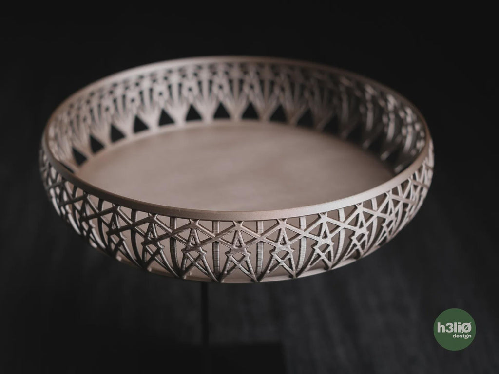 Christmas Geometric Bowl, 3D printed in PLA, view 3 of 14