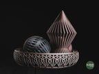 Christmas Geometric Bowl, 3D printed in PLA, view 10 of 14