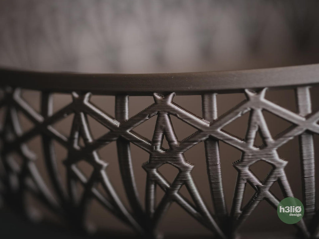 Christmas Geometric Bowl, 3D printed in PLA, view 12 of 14