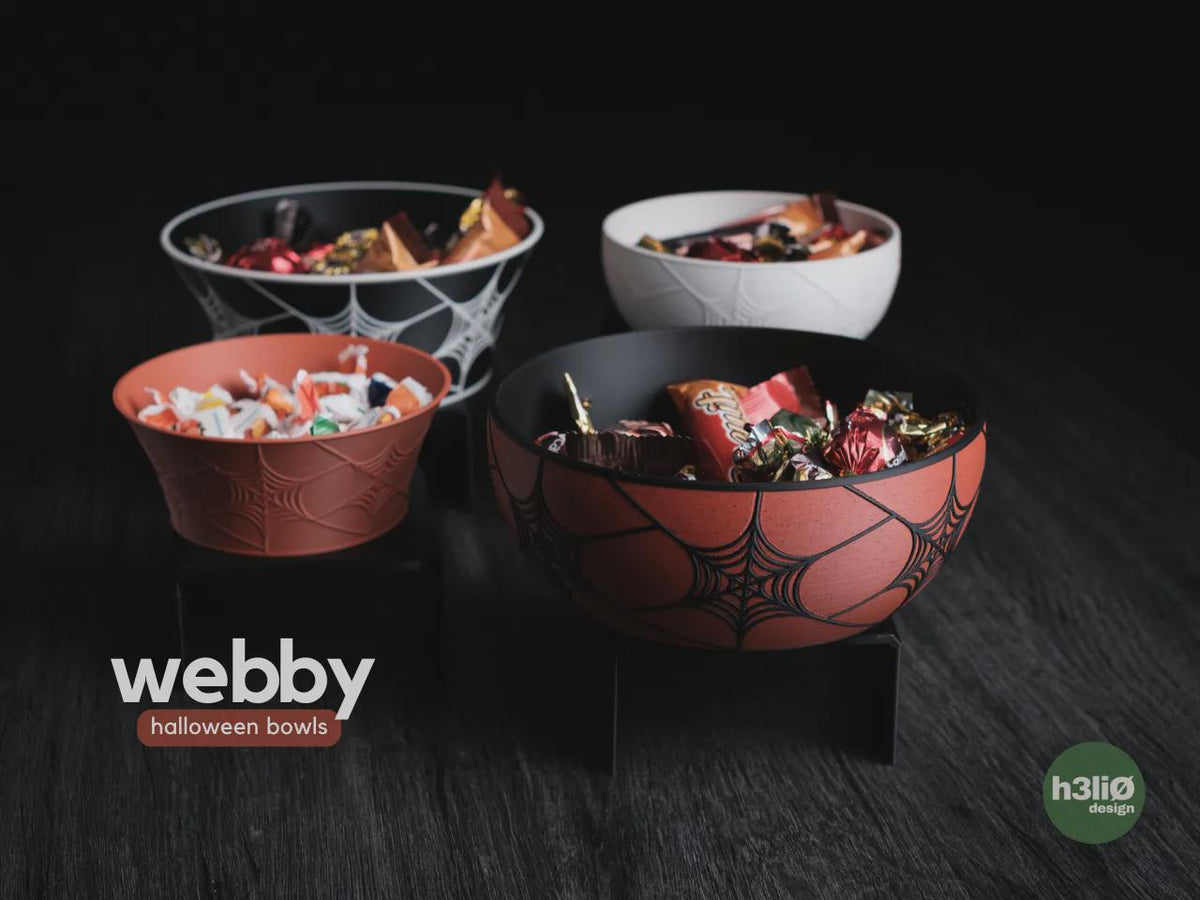 Halloween Geometric Bowl, 3D printed in PLA Main image