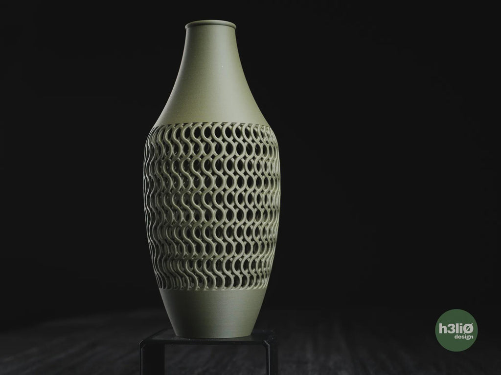 Mafra Geometric Vase, 3D printed in PLA, view 9 of 12