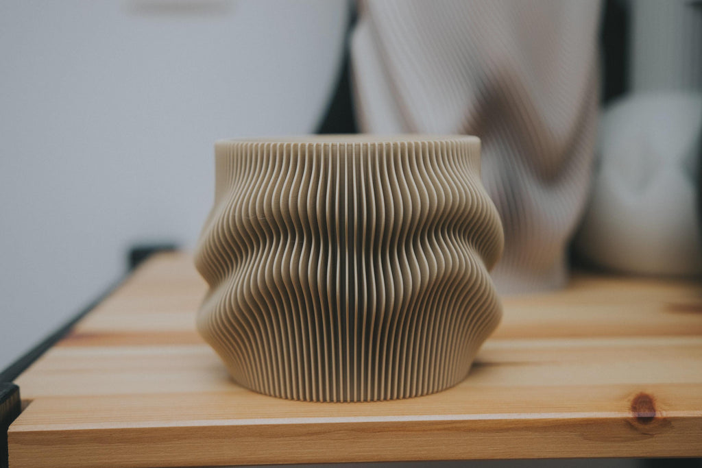 Fjord Wave Self-Watering Flower Pot Set, 3D printed in PLA, view 10 of 16