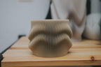 Fjord Wave Self-Watering Flower Pot Set, 3D printed in PLA, view 10 of 16