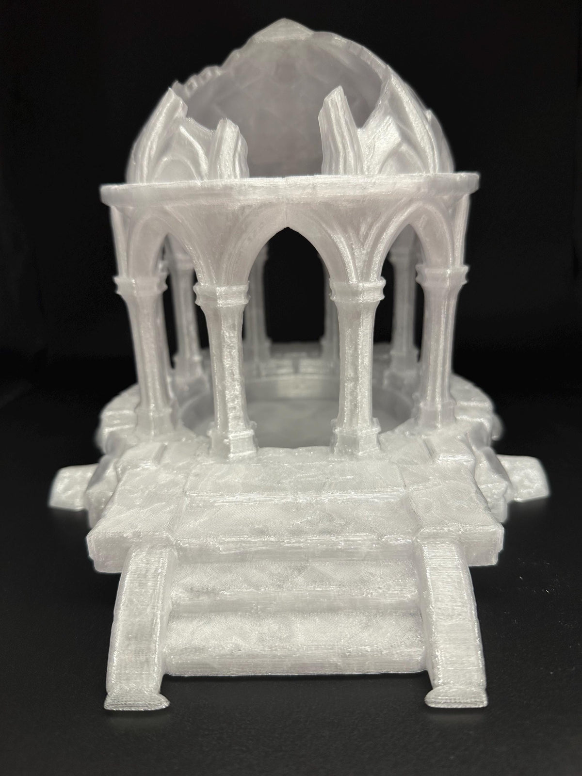 Pavilion Dome Ruins Hide, 3D printed in PETG, view 2 of 7