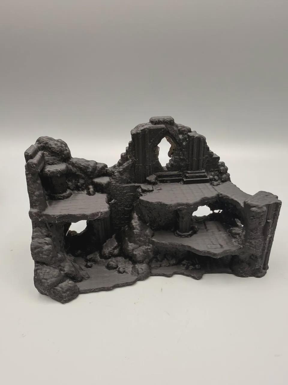 Ruinscape 3D Background, 3D printed in PETG, view 2 of 6