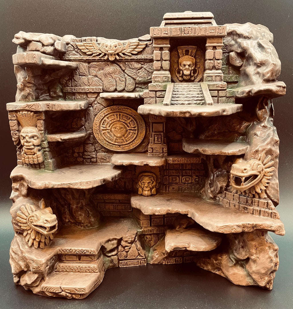 Hand-Painted Aztec Ruins I 3D Background, Ships as Shown, 3D printed in PETG, view 3 of 4