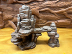 Hand-Painted Mountain Rock Arch Cave and Bridge, Ships as Shown, 3D printed in PETG, for reptiles, amphibians and fish