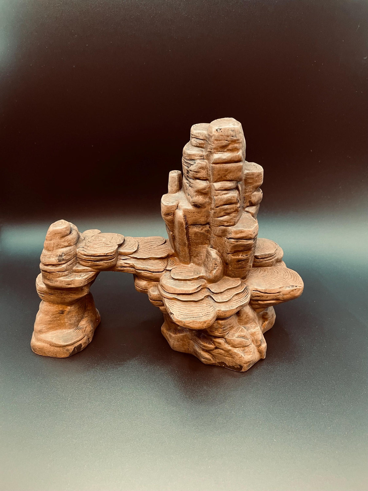 Hand-Painted Mountain Rock Arch Cave and Bridge, Ships as Shown, 3D printed in PETG, view 3 of 6