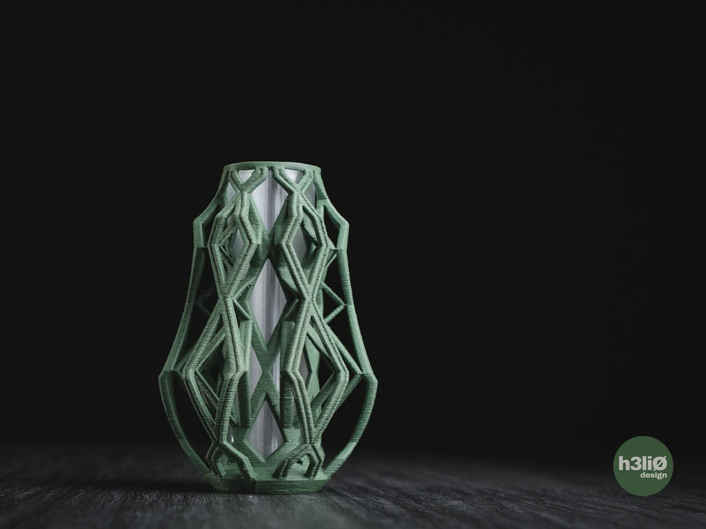 Cylink Geometric Vase, 3D printed in PLA, view 3 of 13