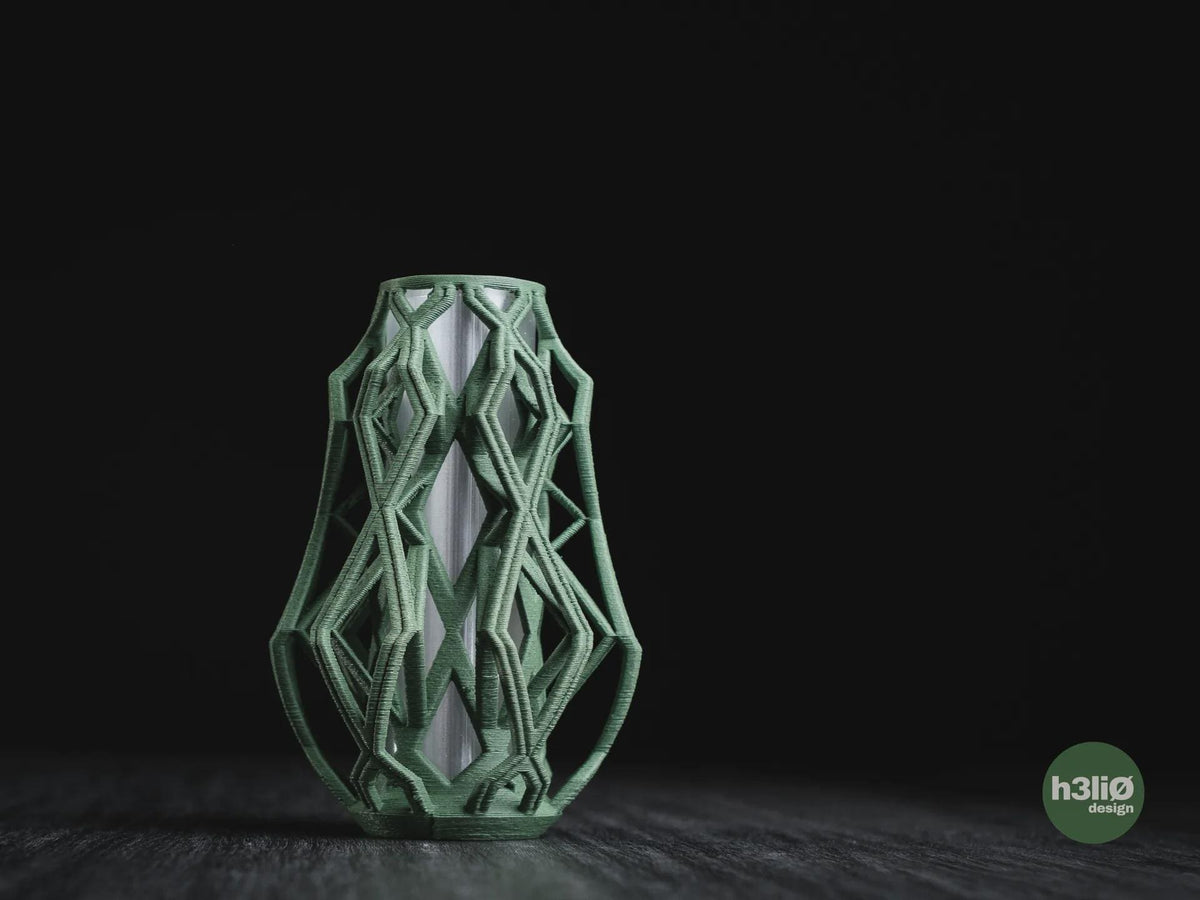Cylink Geometric Vase, 3D printed in PLA, view 3 of 13
