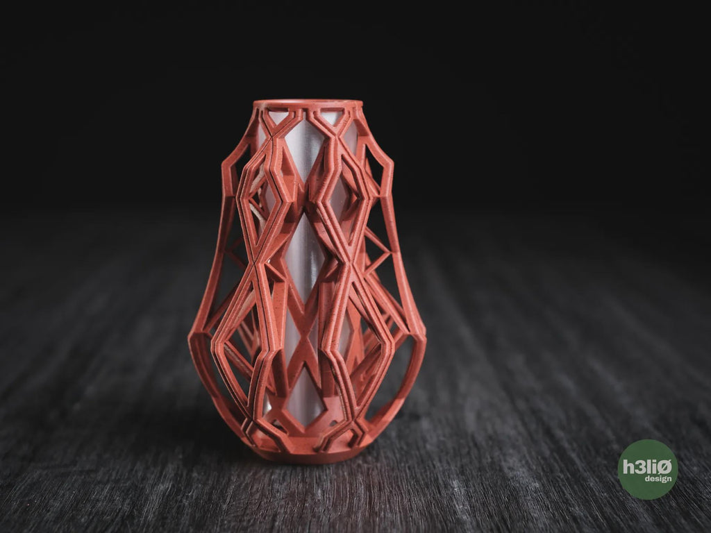 Cylink Geometric Vase, 3D printed in PLA, view 11 of 13