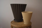 Scandi Fluted Flower Pot with Tray, 3D printed in PLA, view 5 of 14