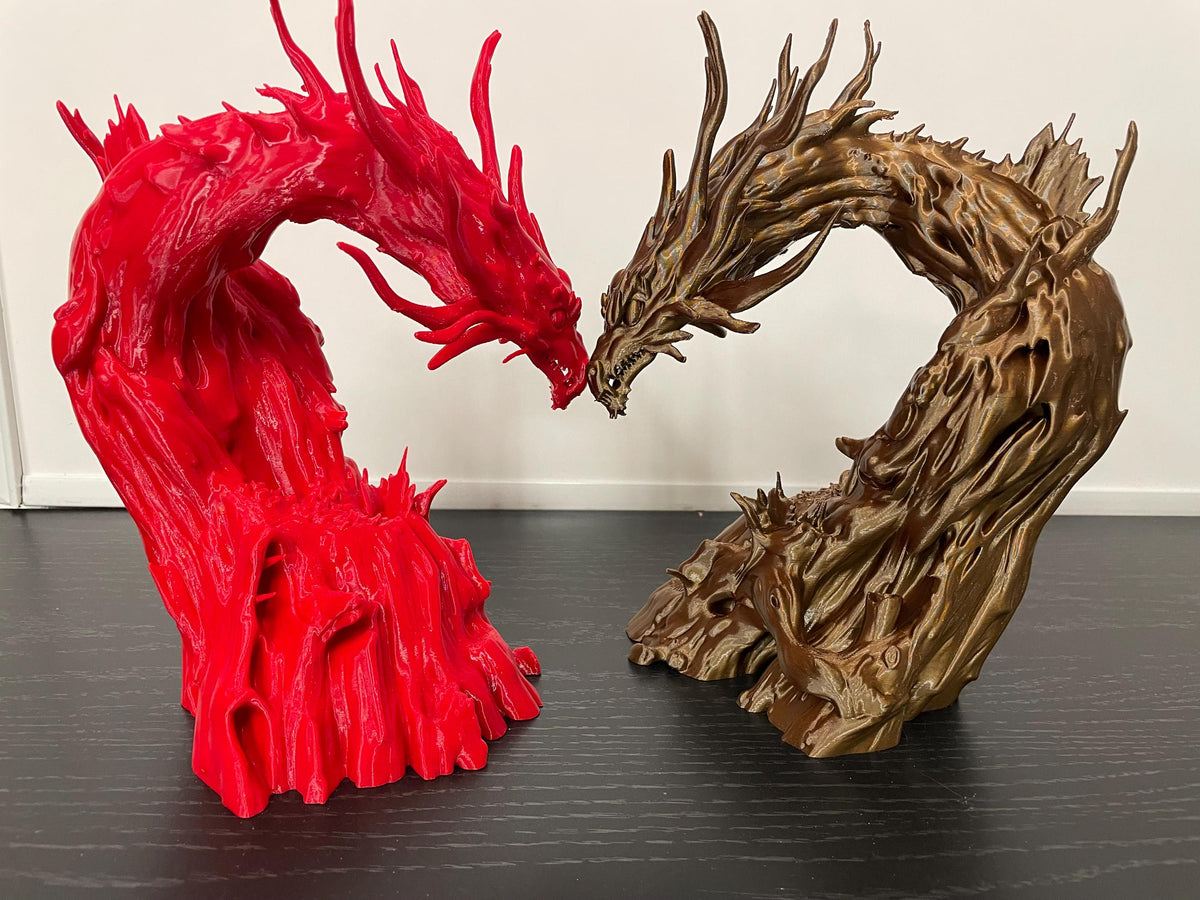Driftwood Dragon, 3D printed in PETG, view 3 of 13