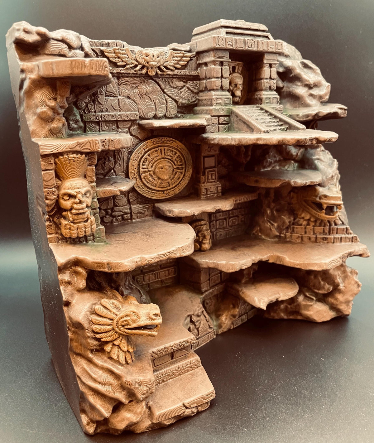 Hand-Painted Aztec Ruins I 3D Background, Ships as Shown, 3D printed in PETG, view 4 of 4
