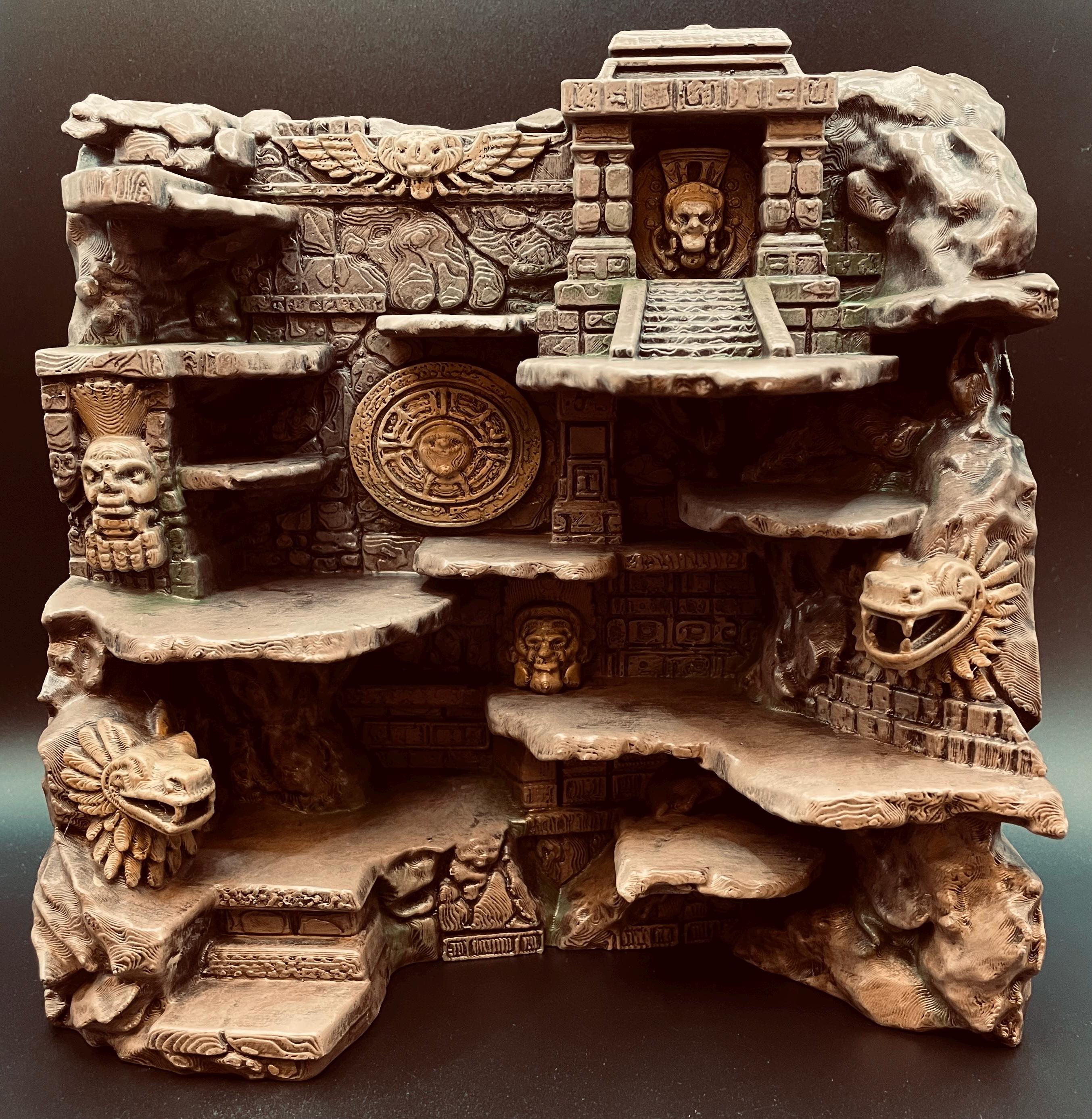 Hand-Painted Aztec Ruins I 3D Background, Ships as Shown Secondary image