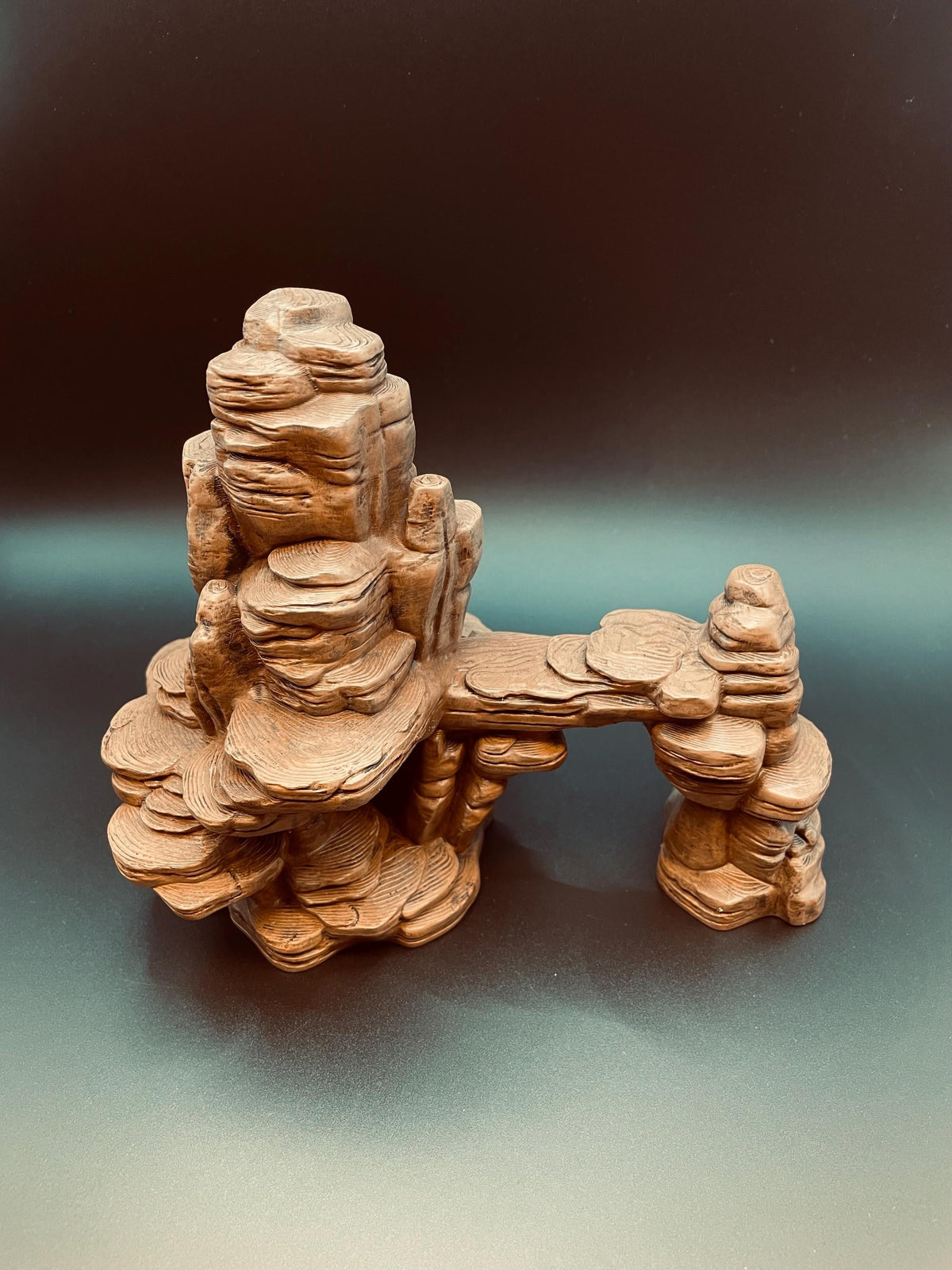 Hand-Painted Mountain Rock Arch Cave and Bridge, Ships as Shown, 3D printed in PETG, view 6 of 6