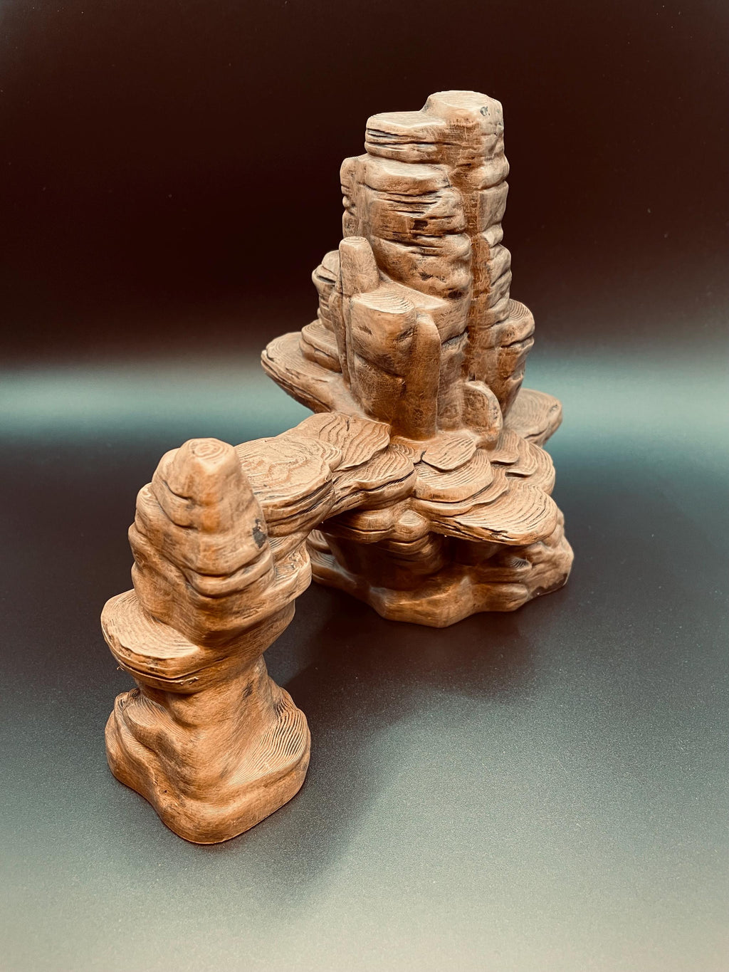 Hand-Painted Mountain Rock Arch Cave and Bridge, Ships as Shown, 3D printed in PETG, view 4 of 6