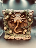 Hand-Painted Facehugger 3D Background, Ships as Shown, 3D printed in PETG, view 2 of 2