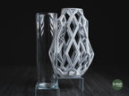 Cylink Geometric Vase, 3D printed in PLA, view 2 of 13