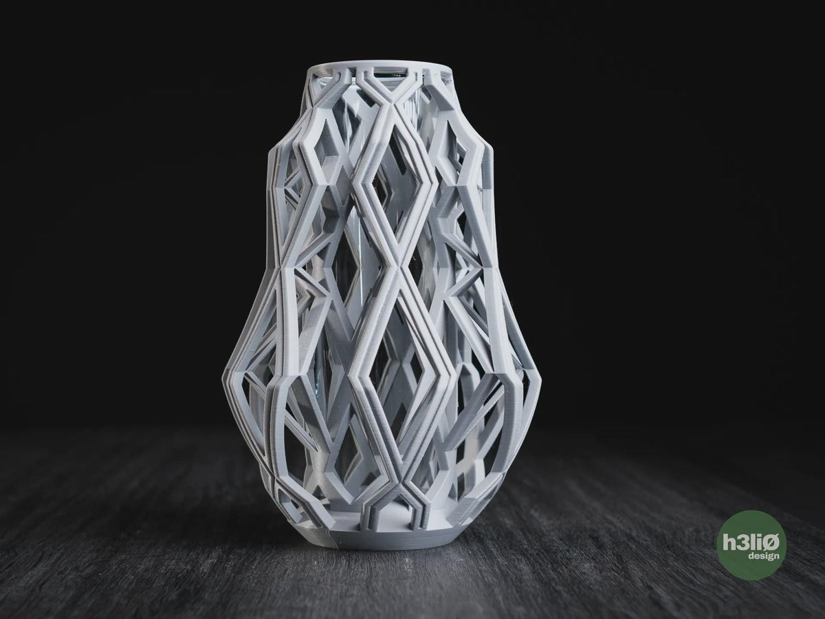 Cylink Geometric Vase, 3D printed in PLA, view 6 of 13