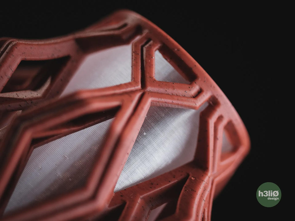 Cylink Geometric Vase, 3D printed in PLA, view 8 of 13