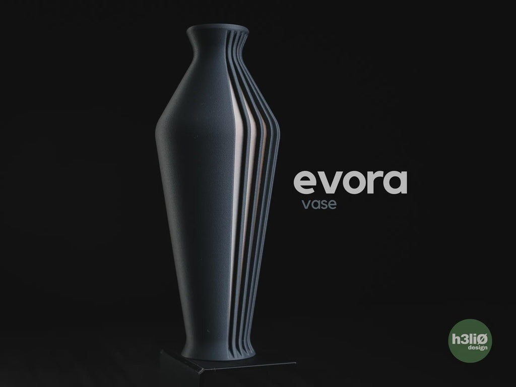 Evora Geometric Vase, 3D printed in PLA