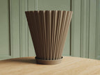 Scandi Fluted Flower Pot with Tray, 3D printed in PLA, view 14 of 14