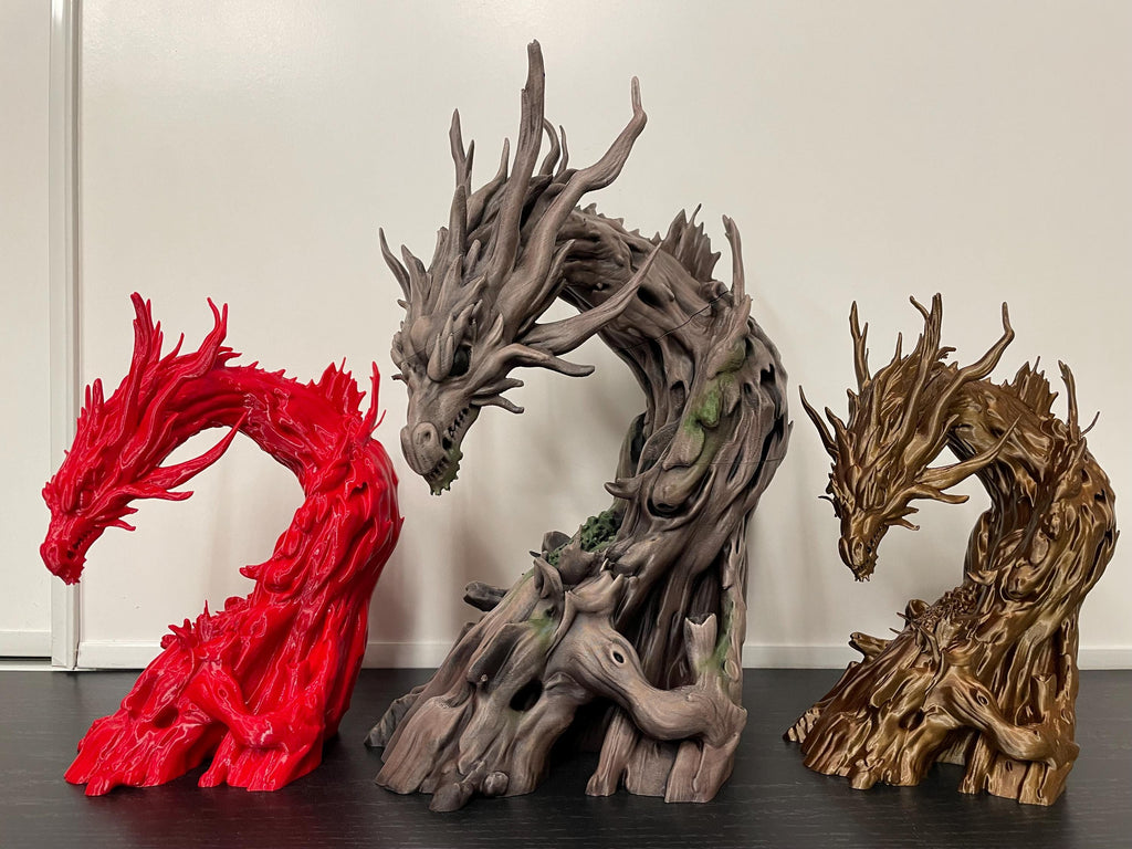 Driftwood Dragon, 3D printed in PETG, view 2 of 13