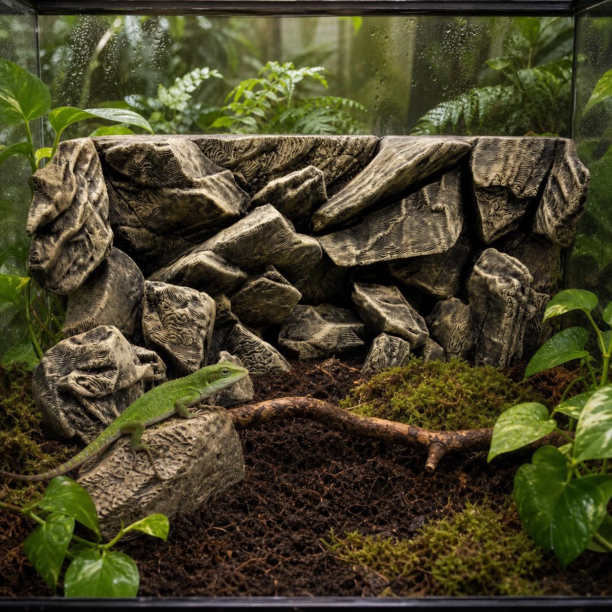 Rustic Stone 3D Background Secondary image