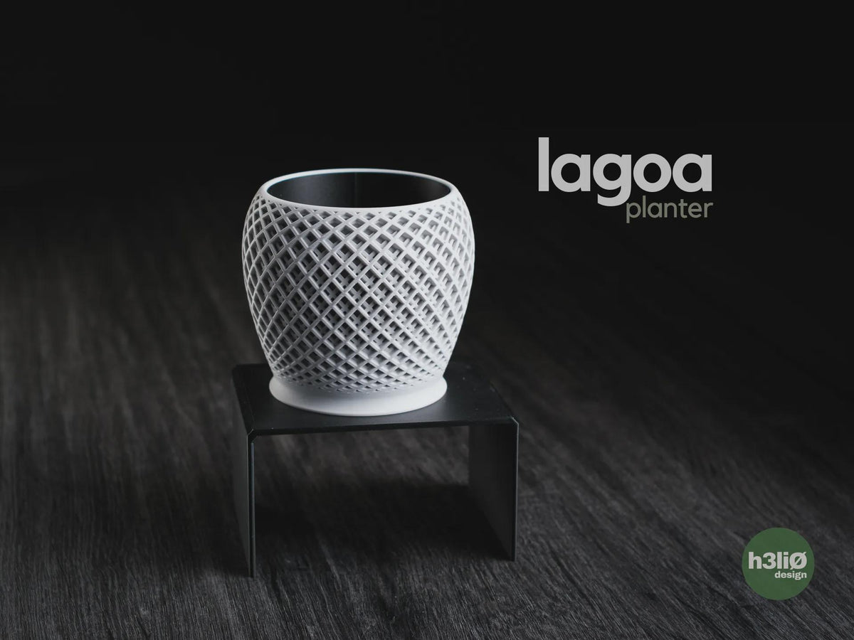 Lagoa Geometric Planter, 3D printed in PLA Main image