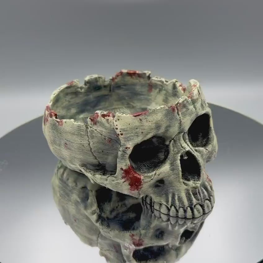 Skull Bowl painted display example
